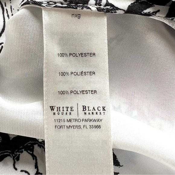 White House Black Market Silver Embellished Blouse - Picture 9 of 10